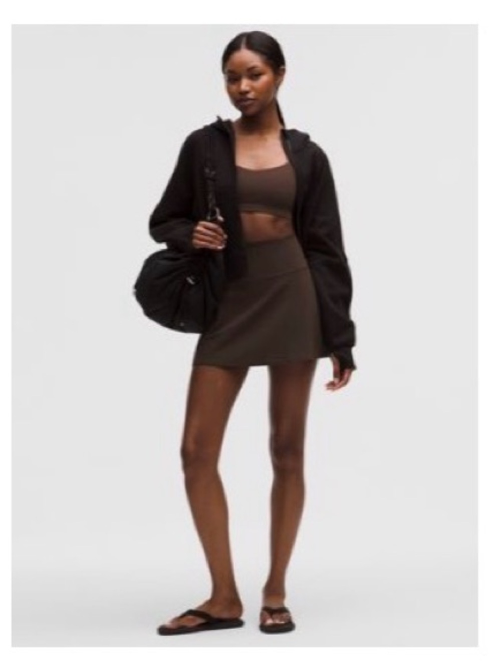 lululemon athletica Women's Dark Brown Mini Skirt